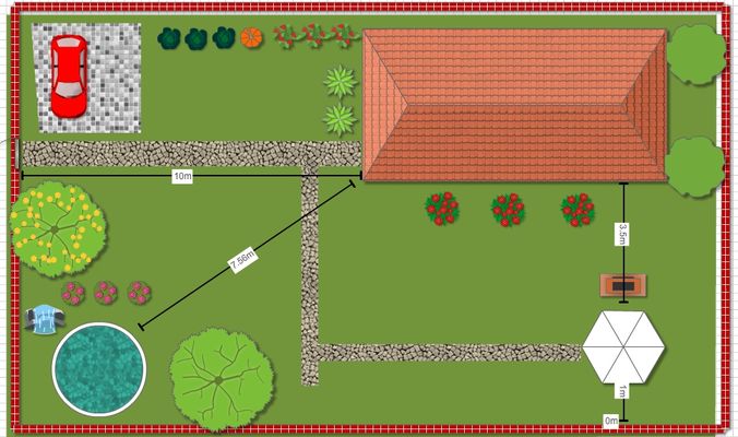 Пример плана Garden Planner