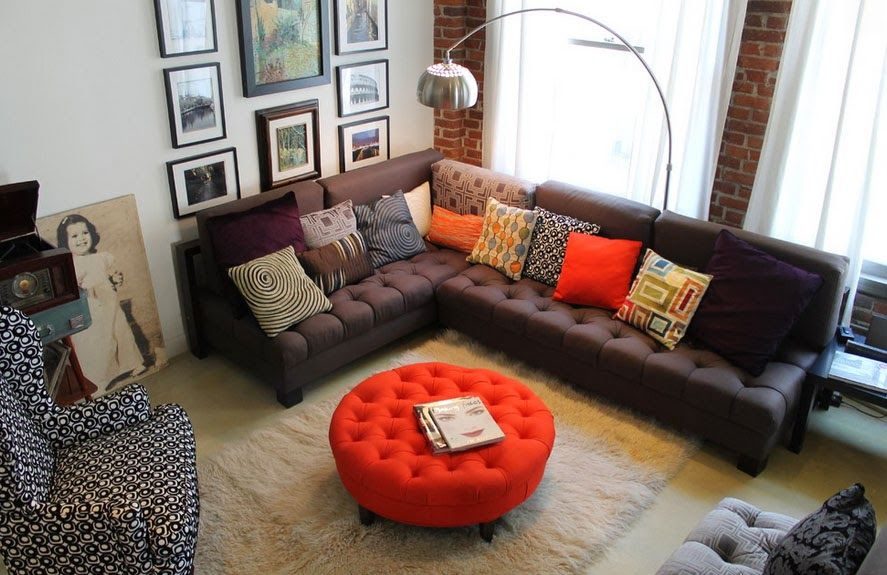 Оттоманка в интерьере (100+ фото): обзор моделей диванов с оттоманками для современной квартиры