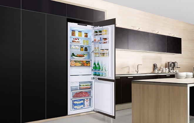 Встраиваемый холодильник - размеры шкафа и установка
